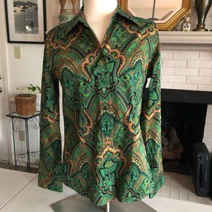 Jones New York Paisley Blouse Small S